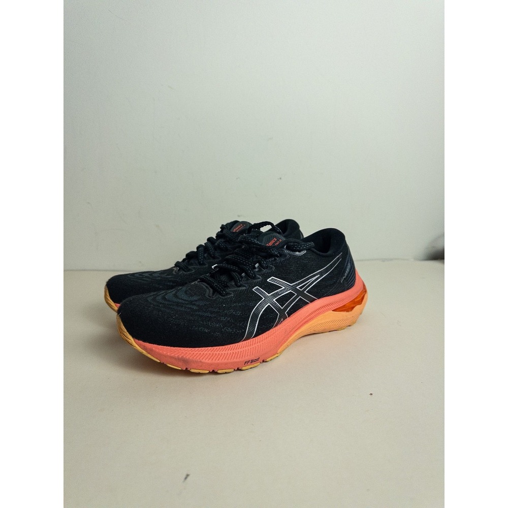 ASICS GT-2000 11 Running Sneakers Womens 6.5 Black Coral Orange FFBlast Athletic